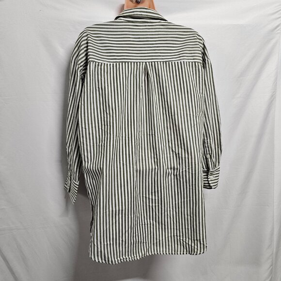 The Bennet Button Down Shirt by Maeve Women Size SP Green - Picture 9 of 14